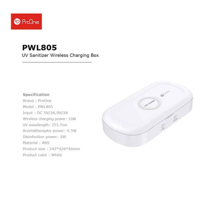 شارژر بی سیم پرووان مدل PWL805 سفید