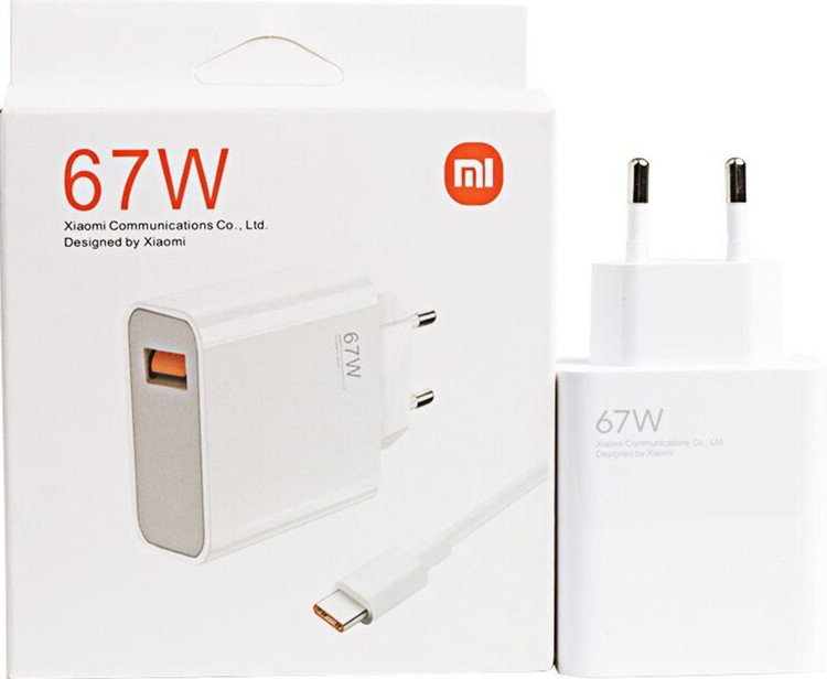 شارژر فست شارژ شیائومی 67 واتی با کابل اصلی با گارانتی طلایی شیائومی xiaomi charger 67W