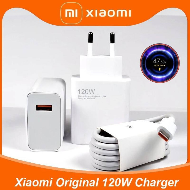 آداپتور شارژر فست شارژ 120 وات شیائومی اصلی با گارانتی طلایی Xiaomi Adaptor Charger MDY-13-EE