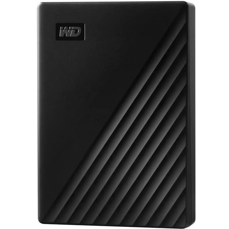 حافظه اچ دی دی اکسترنال وسترن دیجیتال مدل My Passport ظرفیت 5 ترابایت سازگار با Windows 10 ،8 ،7، دارای رابط USB 3.0، سرعت انتقال دادهها ۵ گیگابیت بر ثانیه