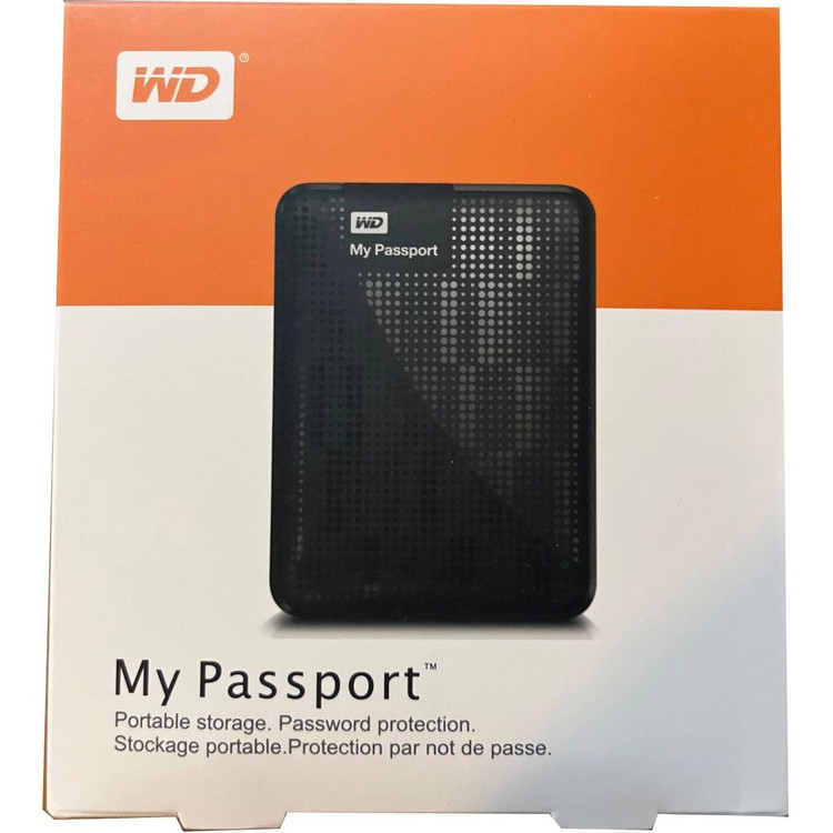 حافظه اچ دی دی اکسترنال وسترن دیجیتال مدل My Passport ظرفیت 5 ترابایت سازگار با Windows 10 ،8 ،7، دارای رابط USB 3.0، سرعت انتقال دادهها ۵ گیگابیت بر ثانیه
