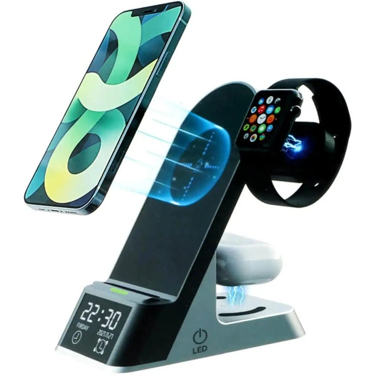 پایه نگهدارنده و شارژر وایرلس 3IN1 نیتو NITU NT201