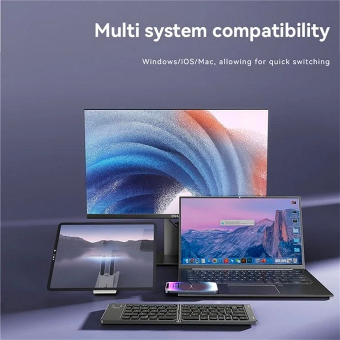 کیبورد تاشو به همراه استند -FOLDABLE KEYBOARD KB27-YESIDO